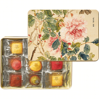 京都国立博物館 限定ギフト〈アンリ・シャルパンティエ〉「牡丹図」プティ・ガトー・アソルティ